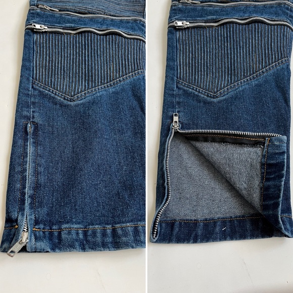 Youths In Balaclava Zip Jeans ,US 28R ,28 Inseam, Non-stretch, Detachable Length - Picture 13 of 14